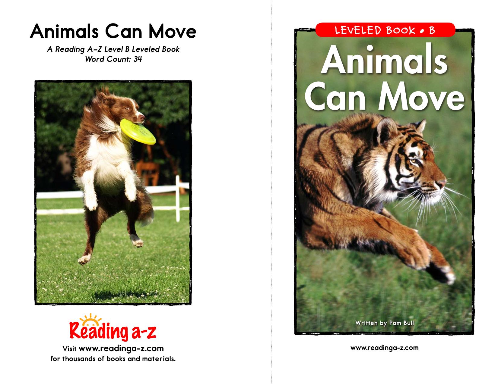 Animals Can Move by Bull Pam free ebooks download